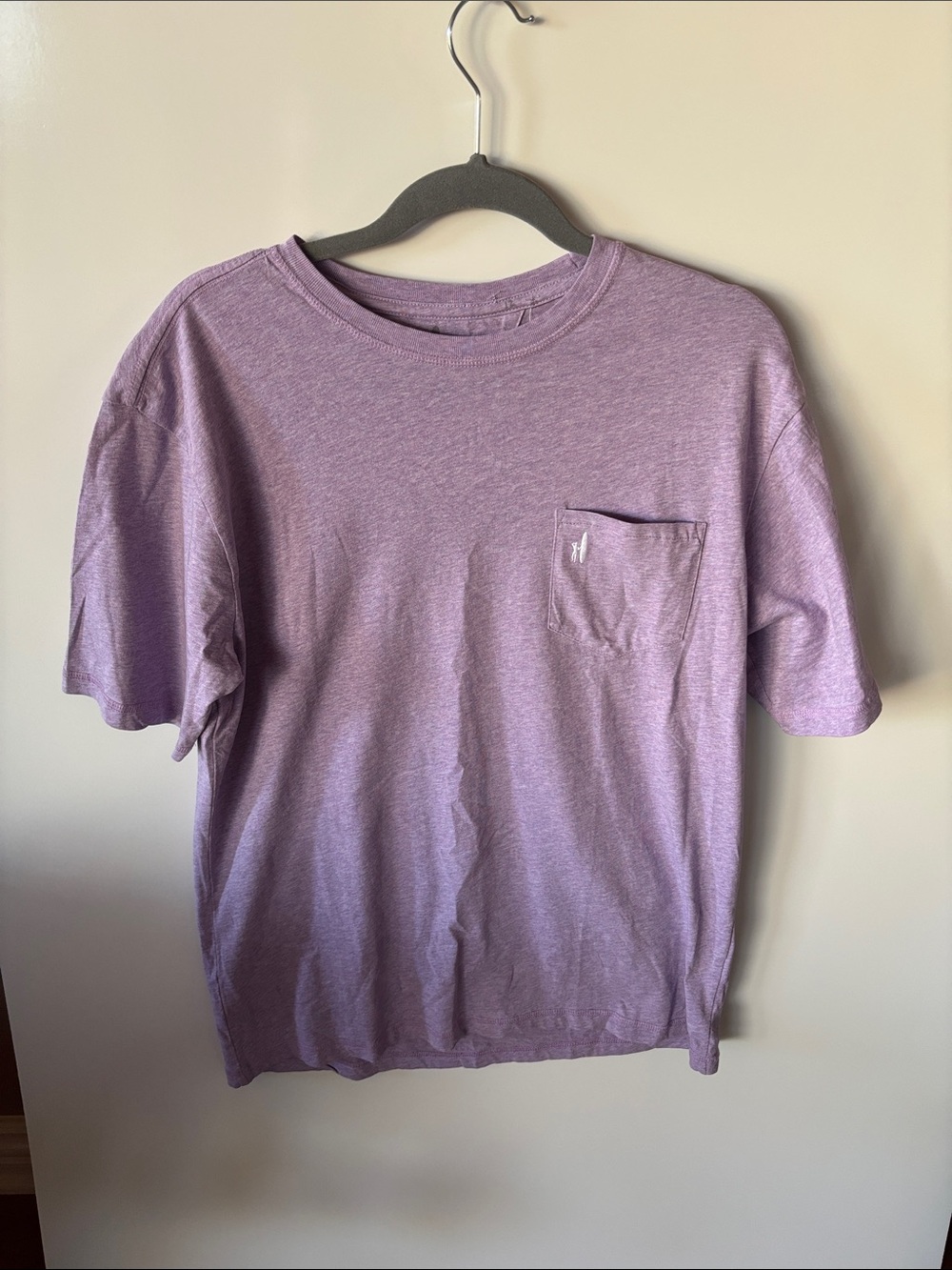 johnnie-O Men's Heather Lavender Pocket Tee
